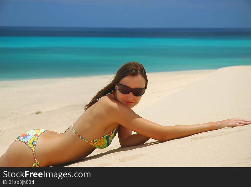 Woman on the beach