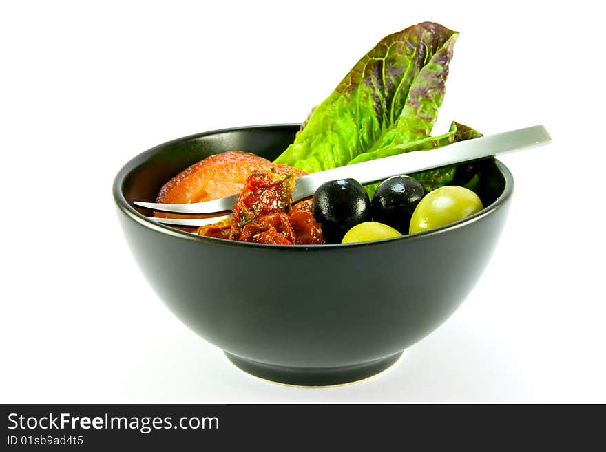 Salad Bowl And Fork