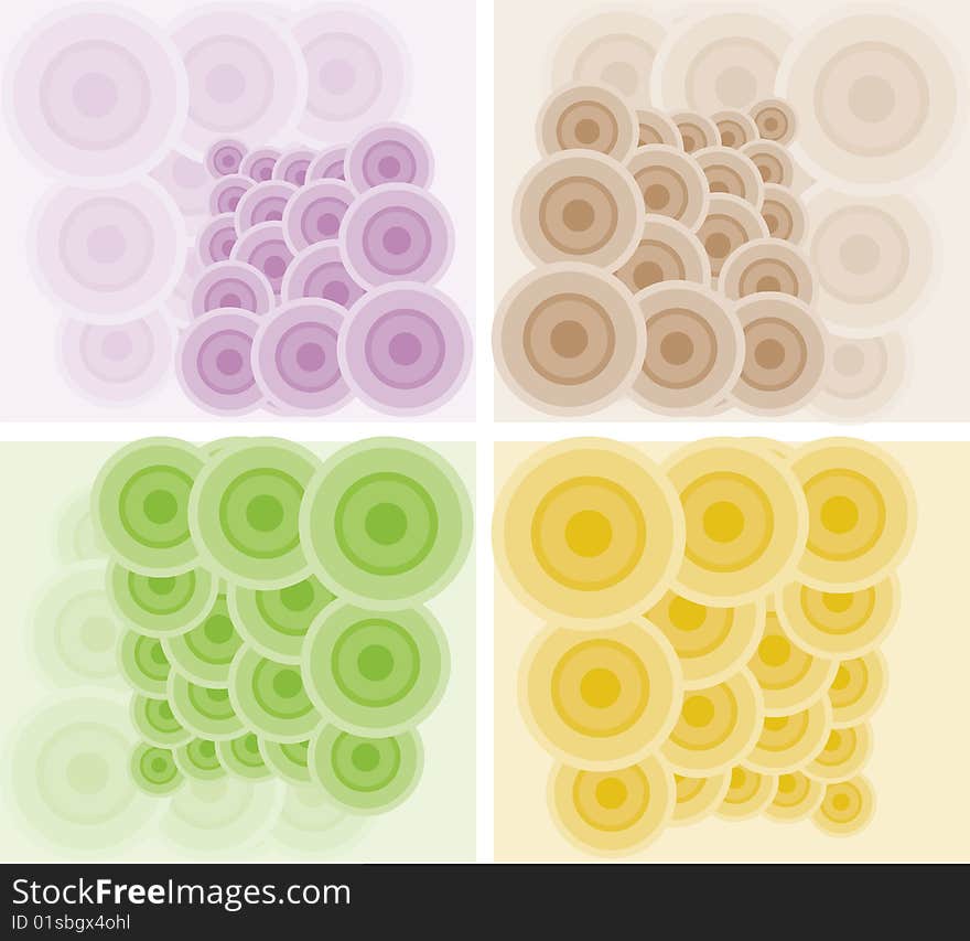 Different colors of Fashion texture with circle. Vector. Different colors of Fashion texture with circle. Vector.