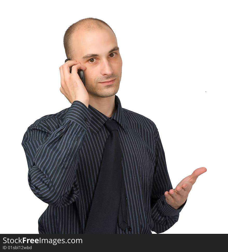 Businessman Calling On Phone