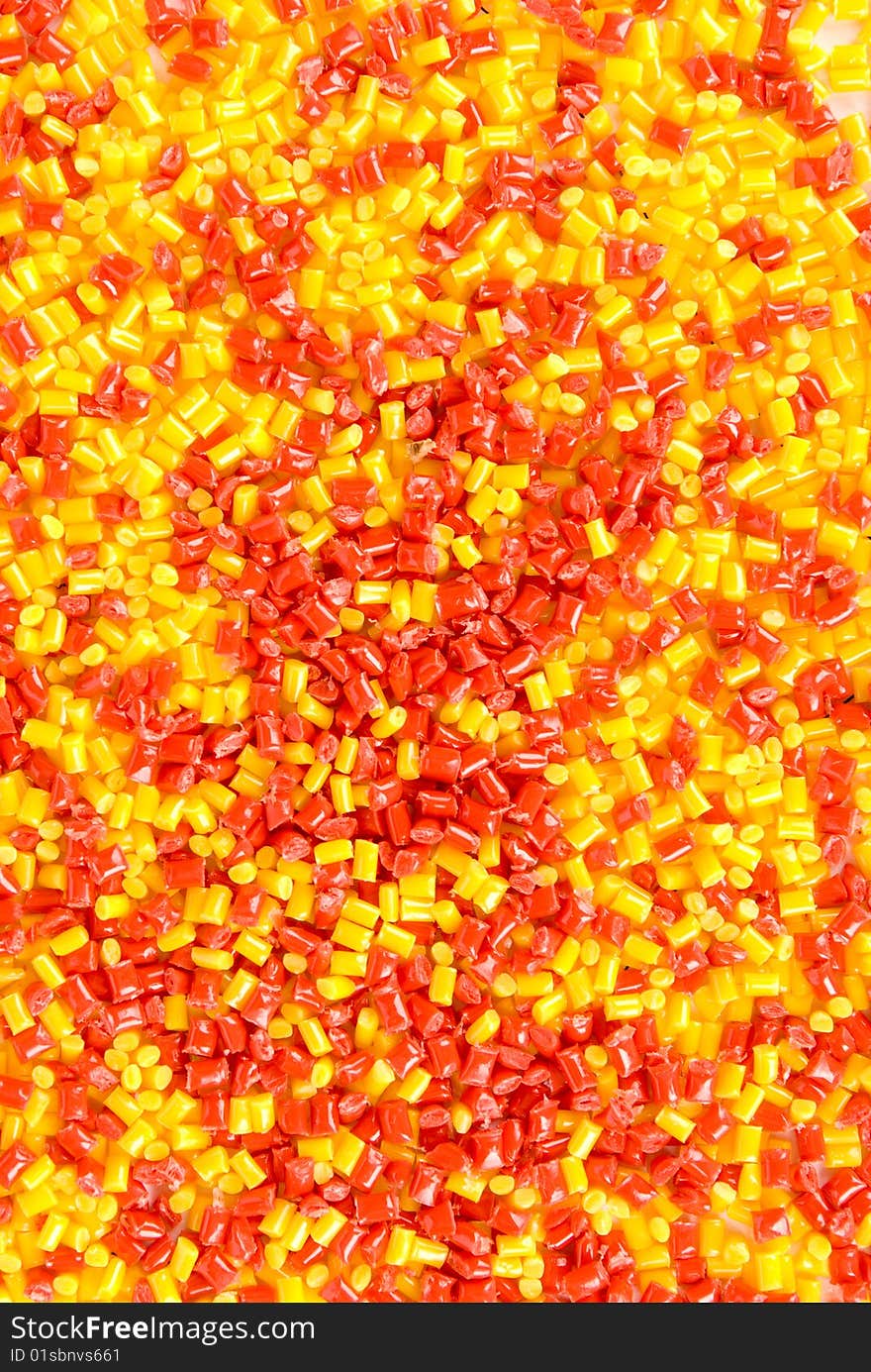 Abstract plastic background. Red and yellow.