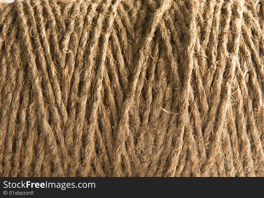 Closeup of the texture of coils of hemp rope. Closeup of the texture of coils of hemp rope