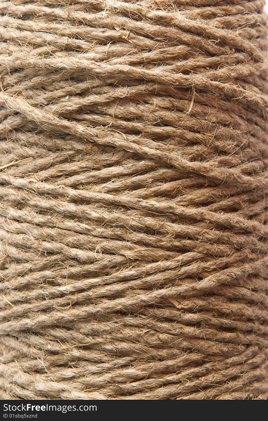 Closeup of the texture of coils of hemp rope. Closeup of the texture of coils of hemp rope