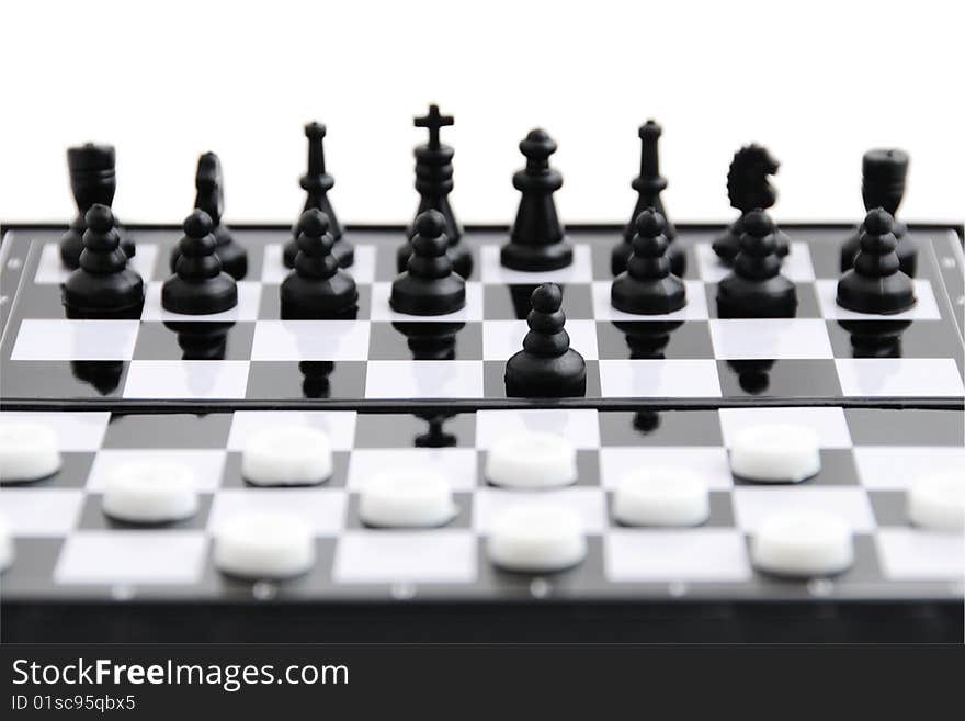 Checkers Against Chess