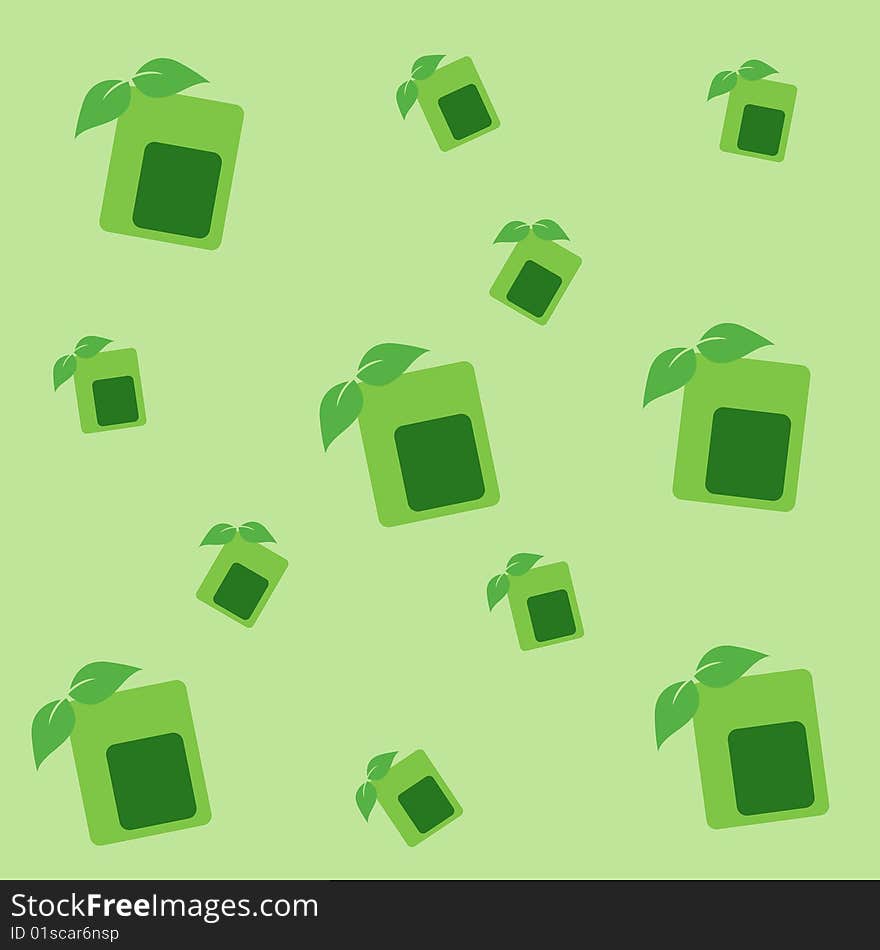 Vector seamless green squares background. Vector seamless green squares background