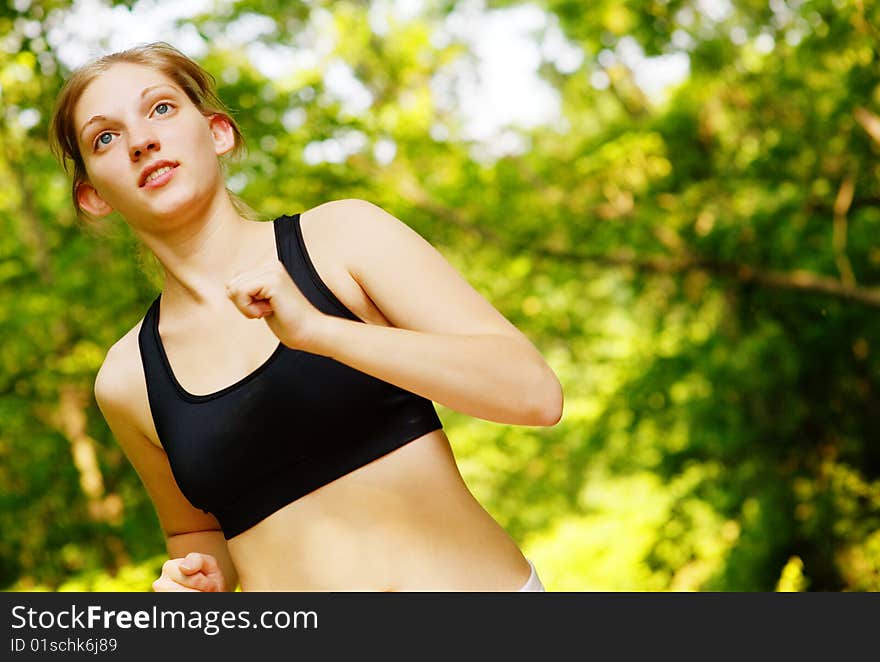 Woman Trail Runner