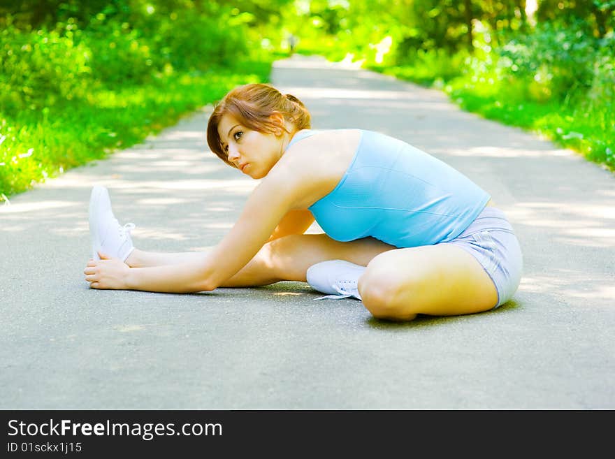 Young Woman Outdoor Workout