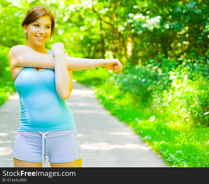 Young Woman Outdoor Workout