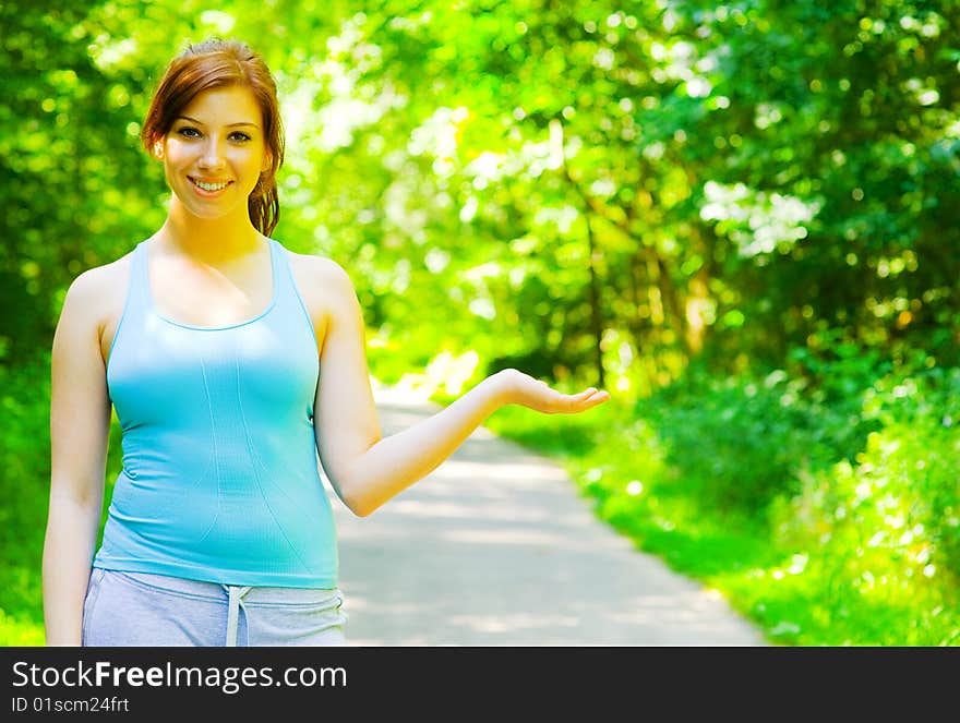 Young Woman Outdoor Workout