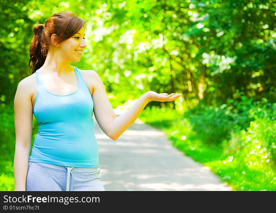 Young Woman Outdoor Workout