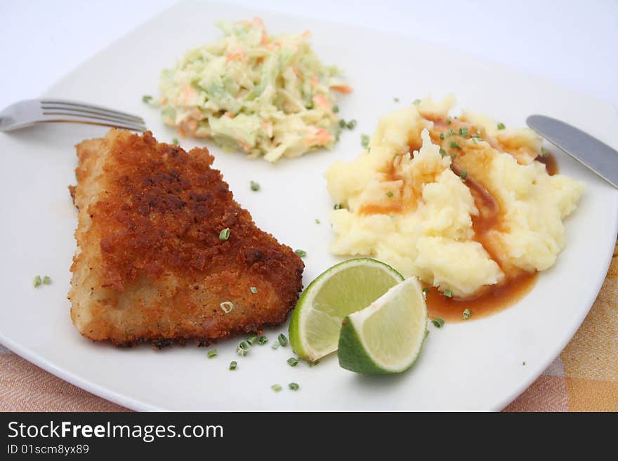 A fresh meal of fish filled with spinach