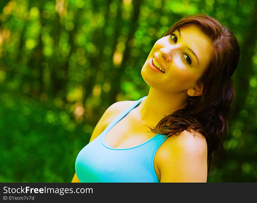 Young Woman Outdoor Workout