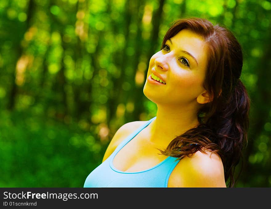 Young Woman Outdoor Workout