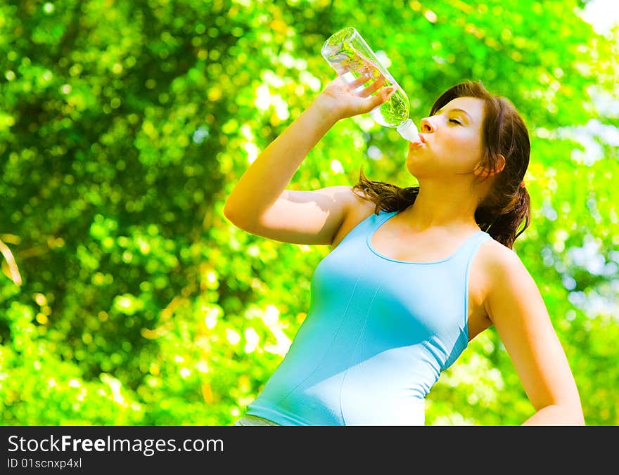 Young Woman Outdoor Workout