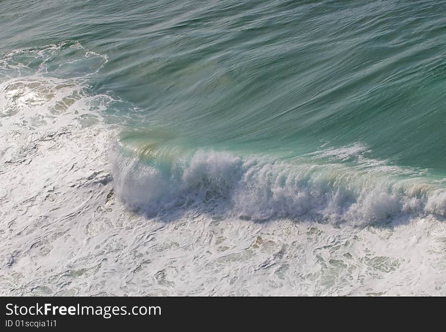 Sea wave approaching on coast