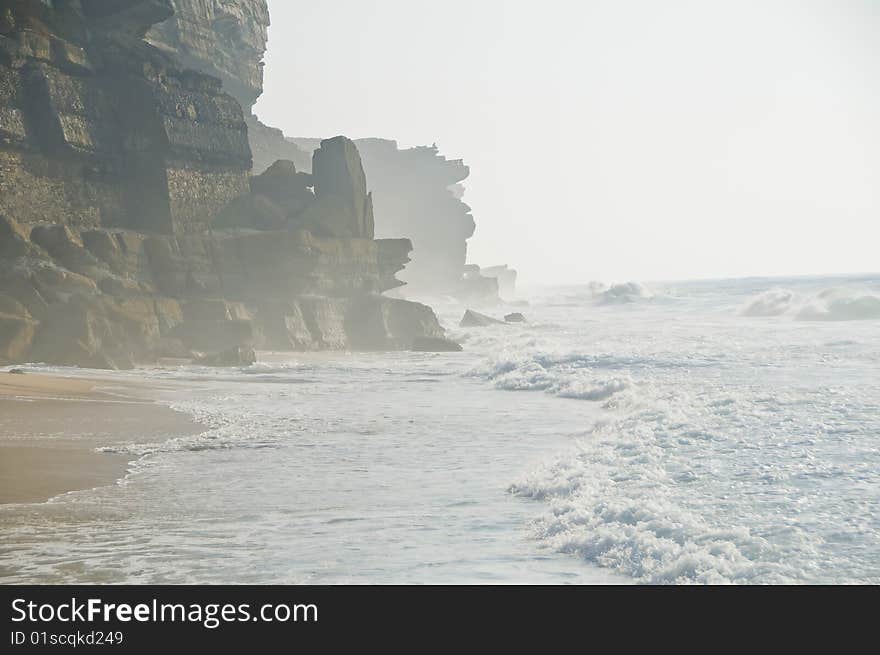 The ocean landscape in Portugal