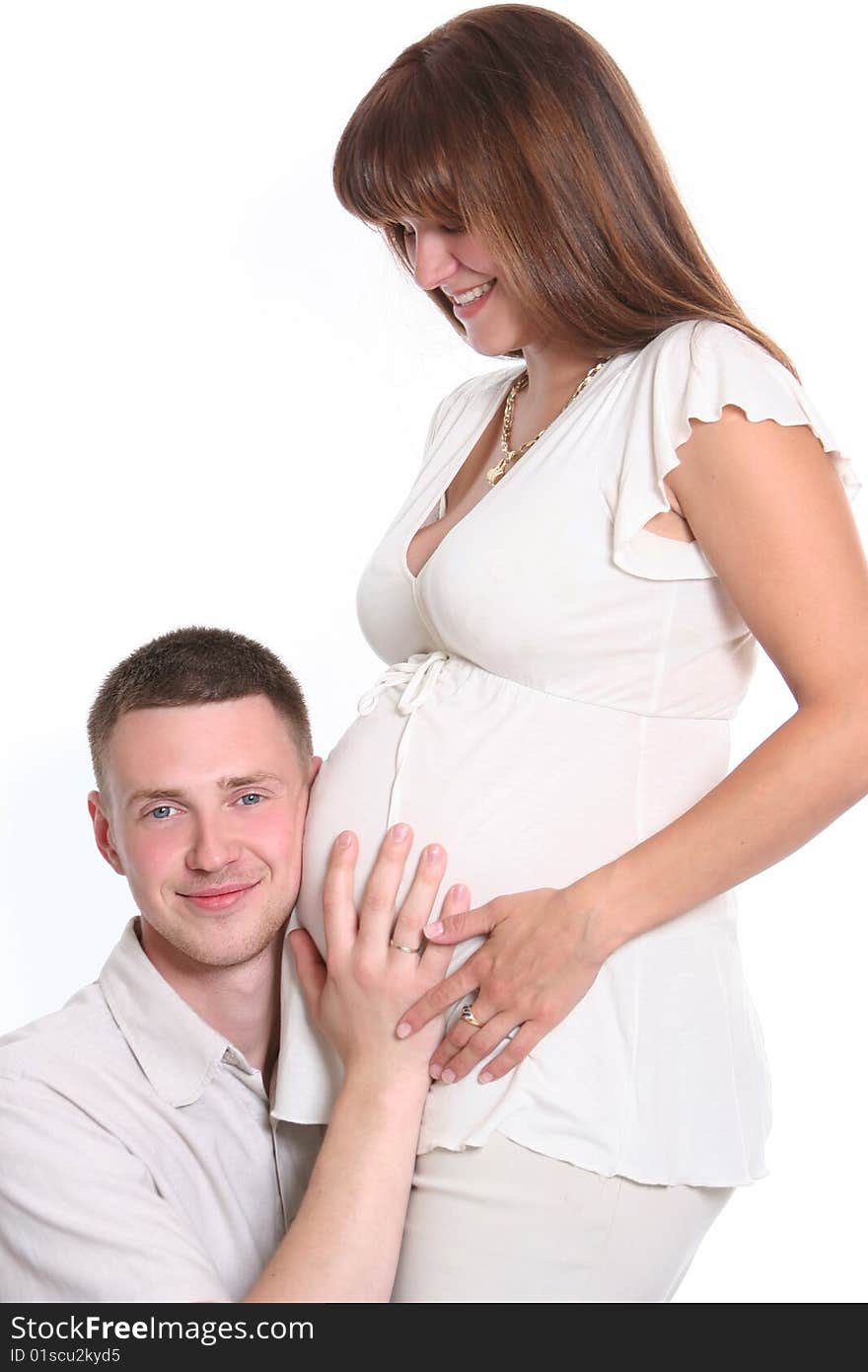 Young family waiting a baby