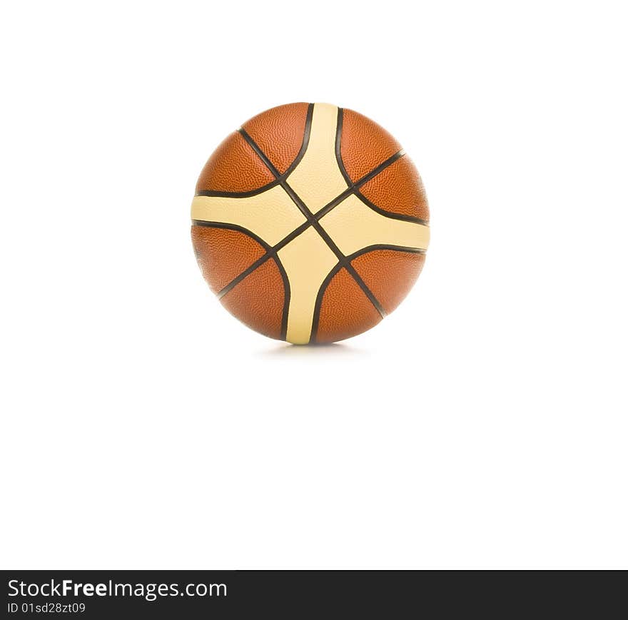 Basketball ball isolated on white