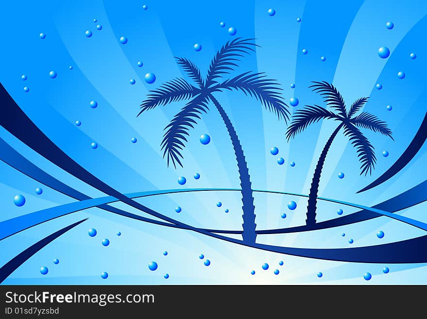 Vector illustration of Palm Trees