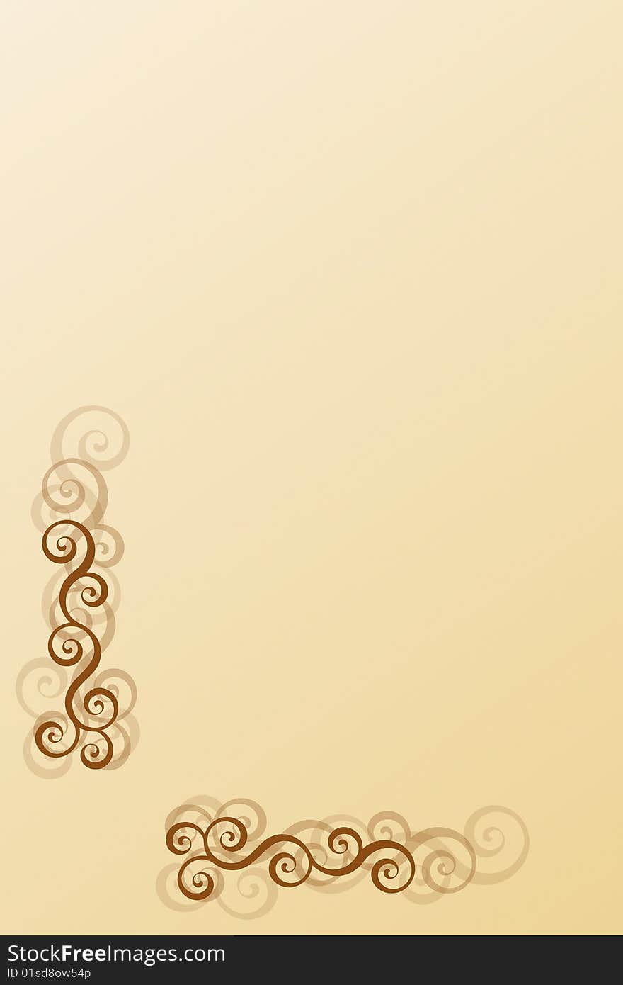 Vector illustration of curls background