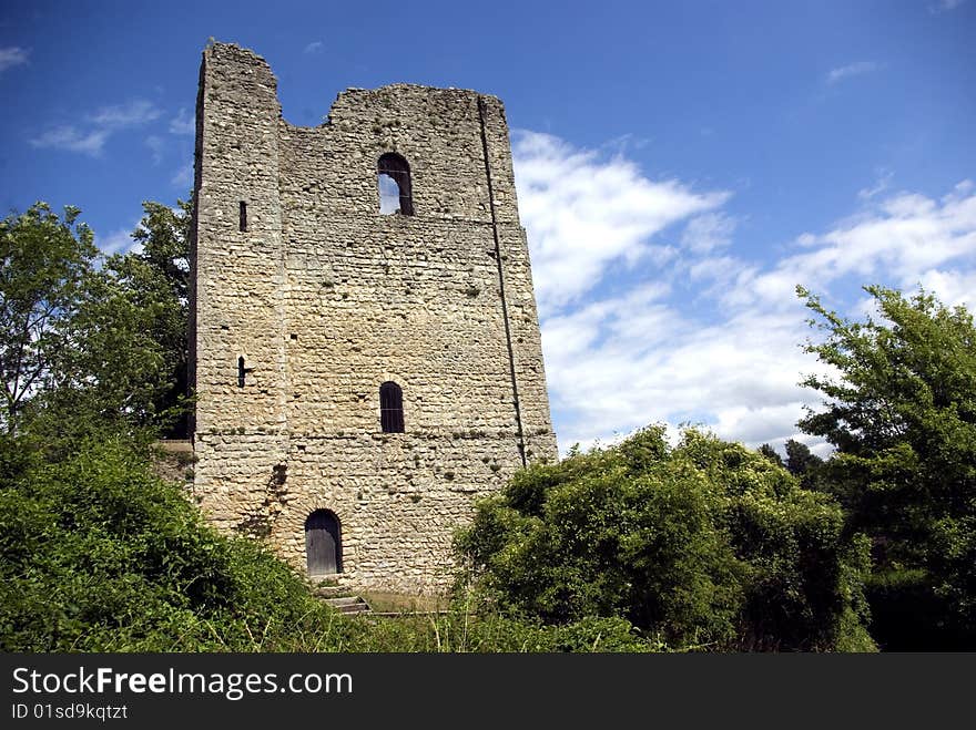 The Norman Tower of St Leonard built in1080 has survived almost to it's original hieght. West Malling Kent England. The Norman Tower of St Leonard built in1080 has survived almost to it's original hieght. West Malling Kent England.