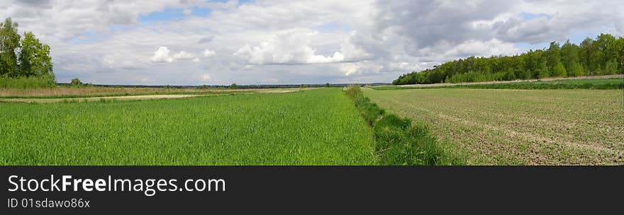 Fields near Lublin, Poland