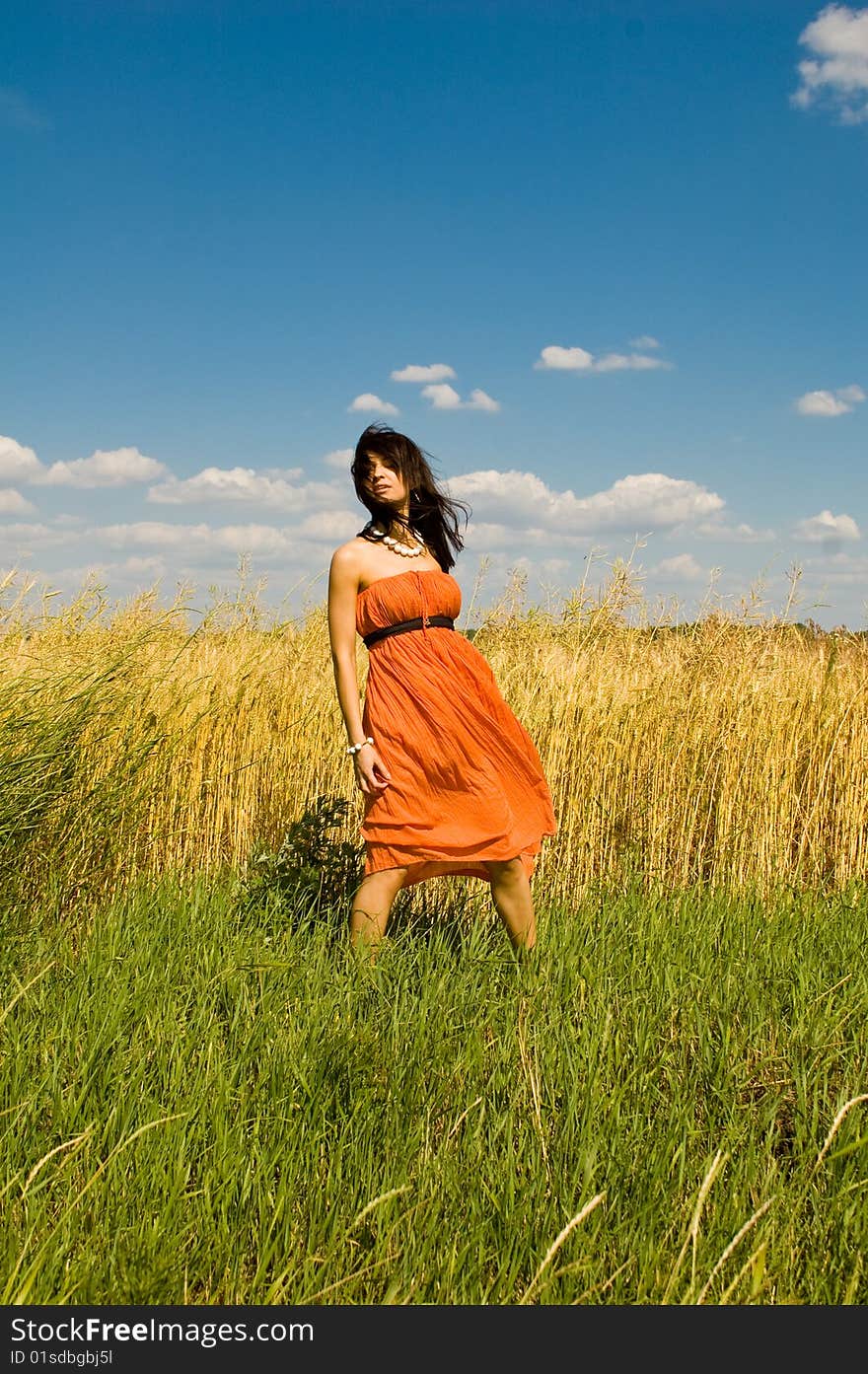 Women in the wheat