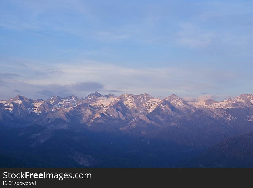 Mountains in Sequoia National Park, CA