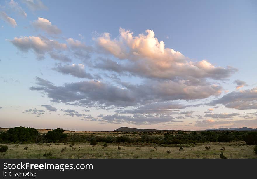 Colourful Sunset Galisteo New Mexico