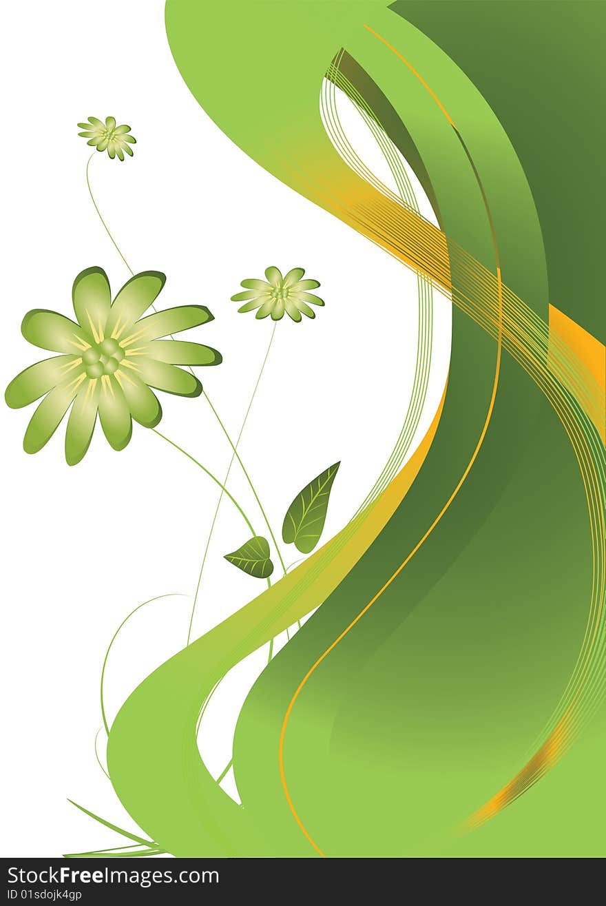 Abstract Floral Background