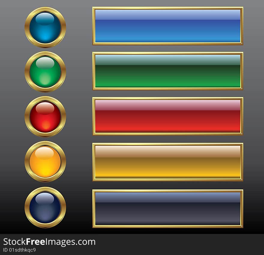 Color buttons.