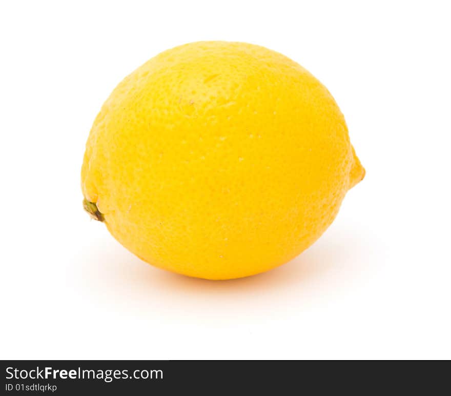 Lemon isolated on white background