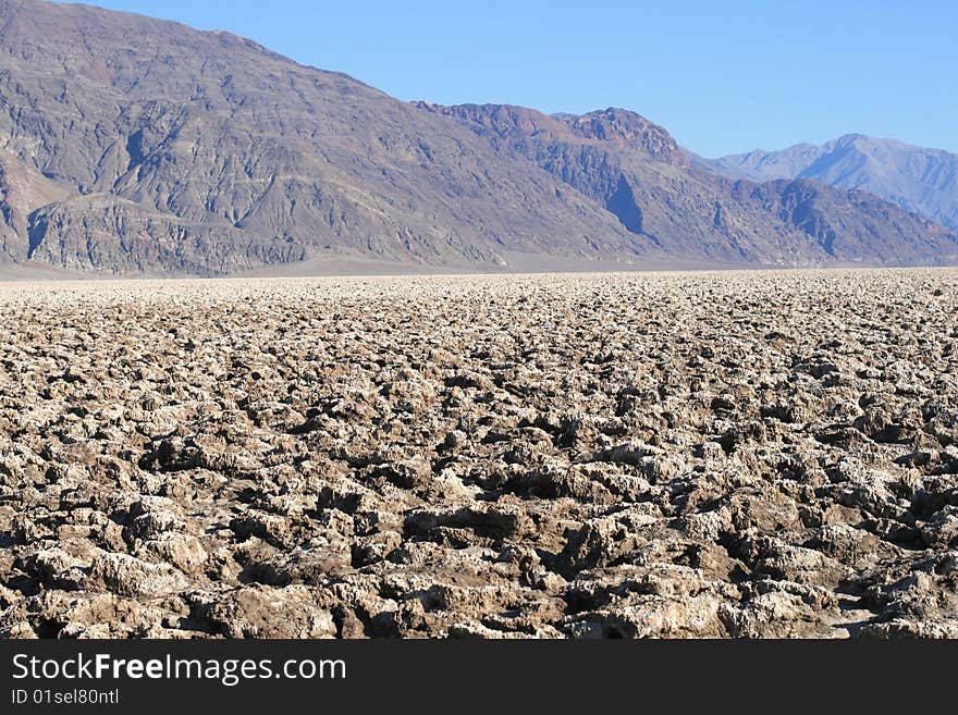 Devil's Golf Course, Death Valley National Park, California. Devil's Golf Course, Death Valley National Park, California