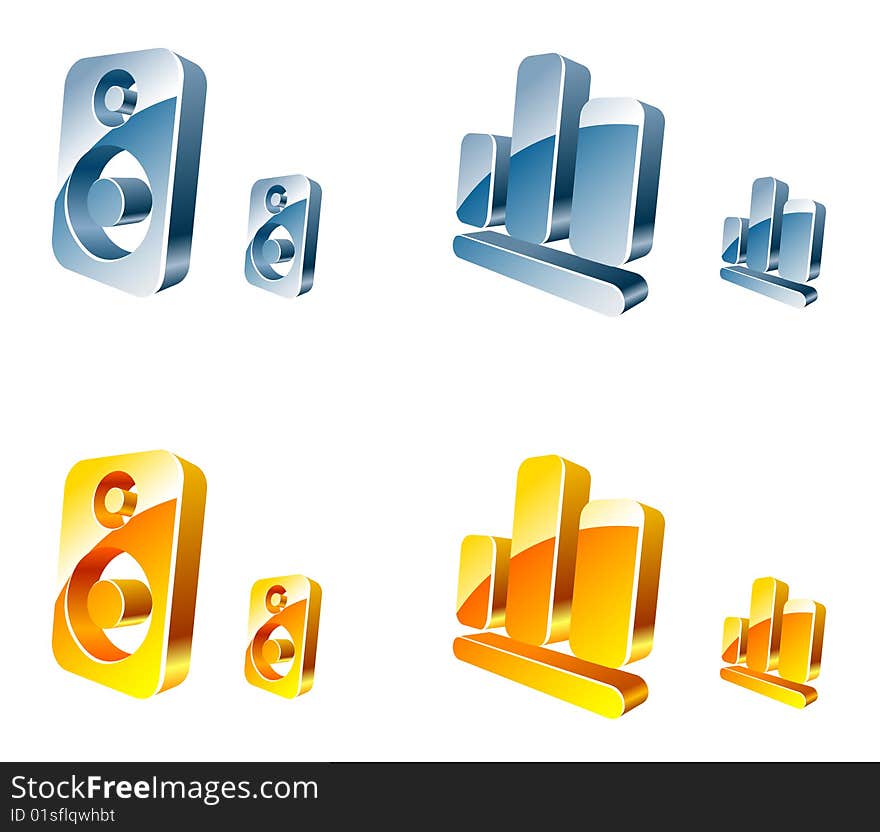 Vector web icons isolated on white.
EPS available