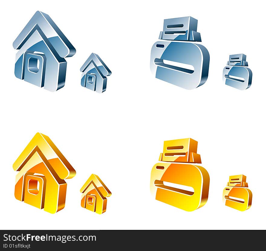 Vector web icons isolated on white. EPS available