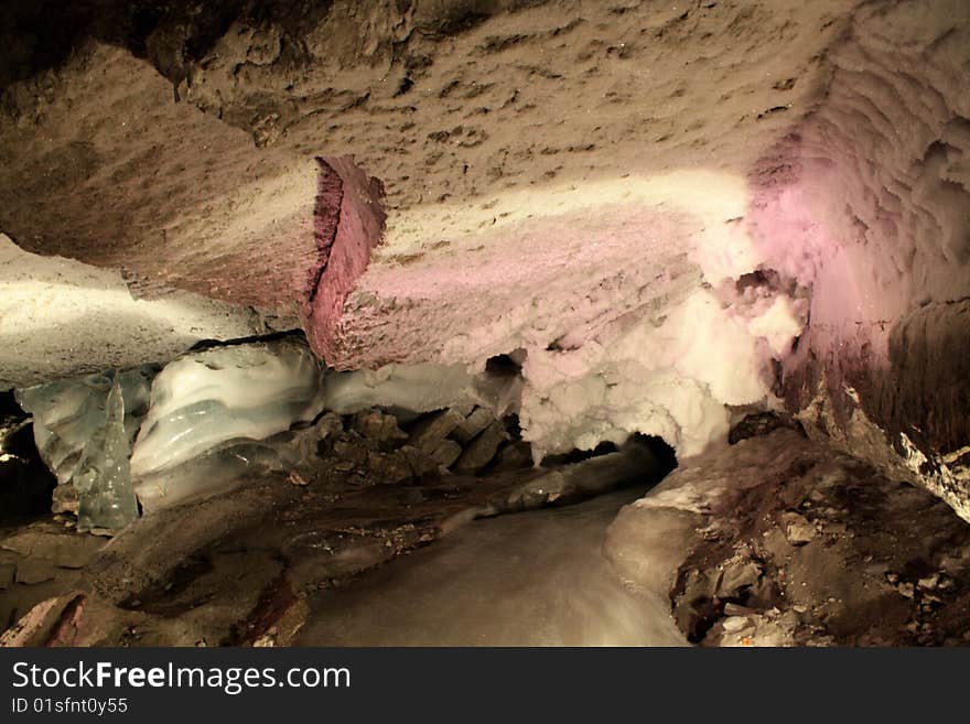 Unique famous caves in Kungur