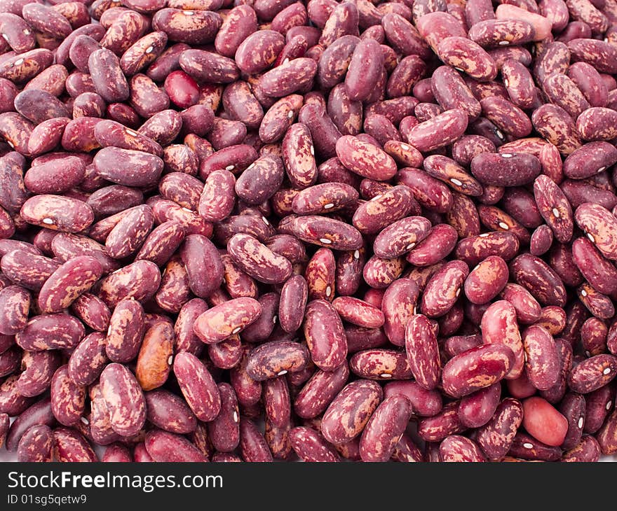 Haricot beans forming a background