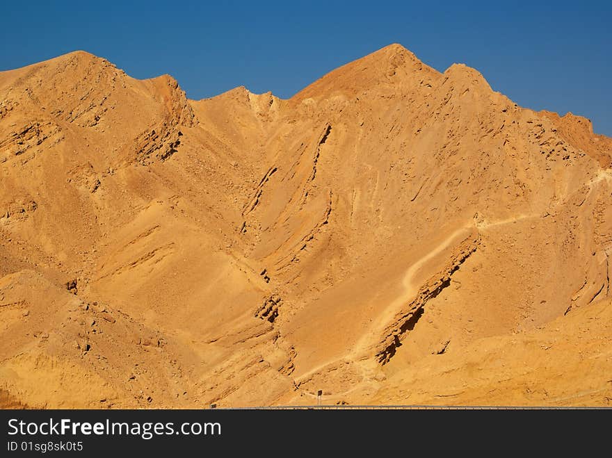 Rough mountains landscape of the Israeli Negev Desert