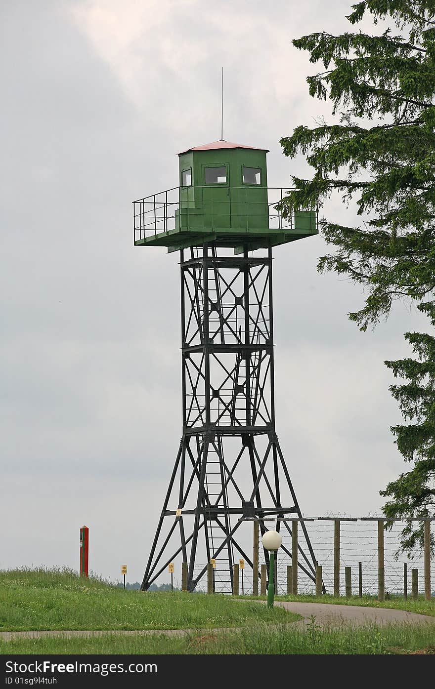 Tower for supervision on border