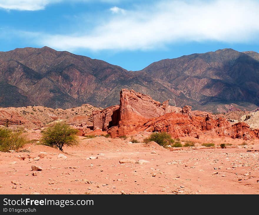 Red rocks near Cafayate, Argentina