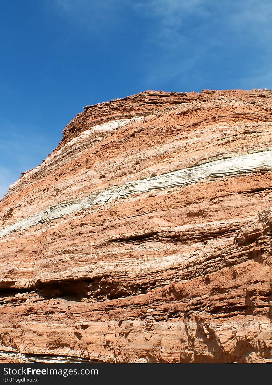 Colorful rock in Atacama Desert, Chile