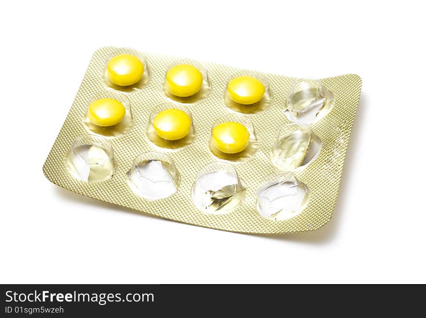 Package Of Yellow Pills