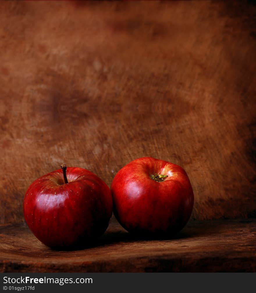 Close up of red apple