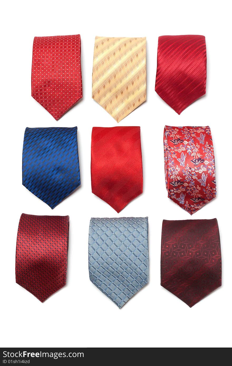 Varicoloured Male Ties