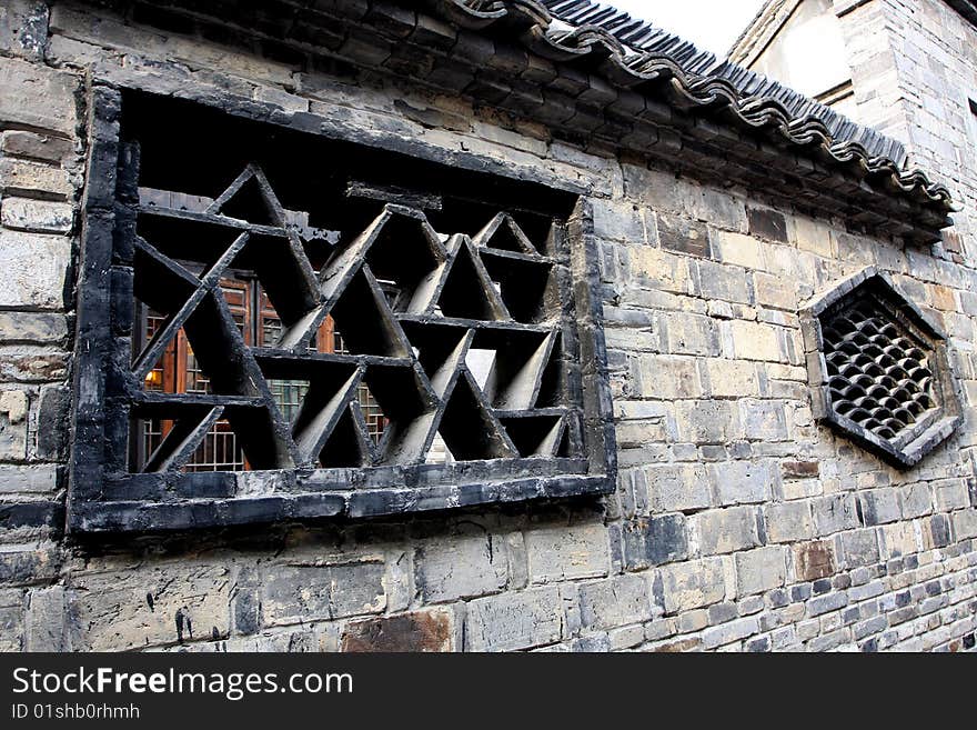 Wuzhen, Zhejiang Province, China with a considerable degree of artistic features of the window. Wuzhen, Zhejiang Province, China with a considerable degree of artistic features of the window