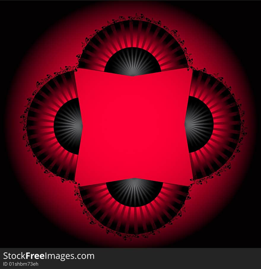 Beautiful abstract background of red colour