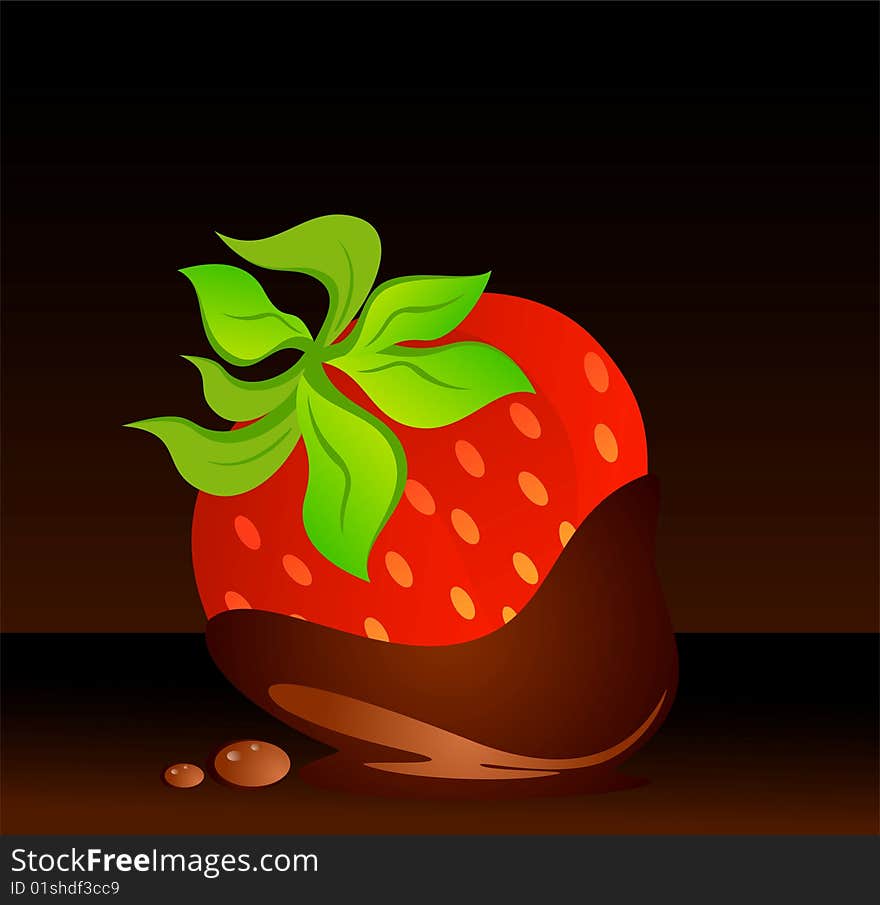 Beautiful juicy strawberry against on a light background