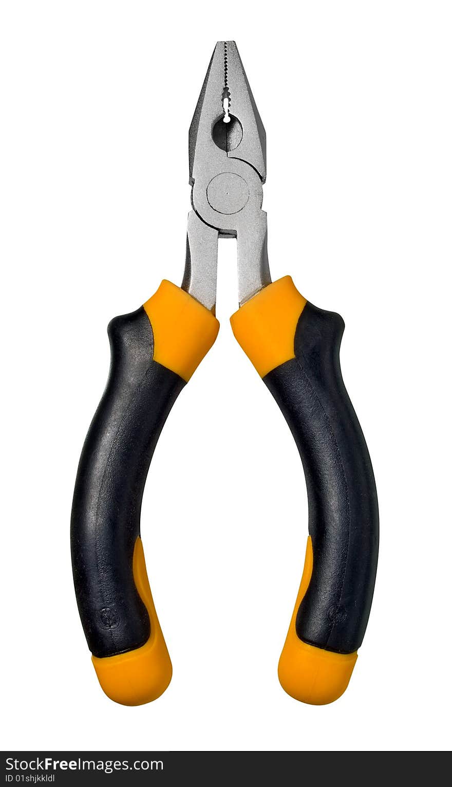 Pliers on white background (isolated with path). Pliers on white background (isolated with path).