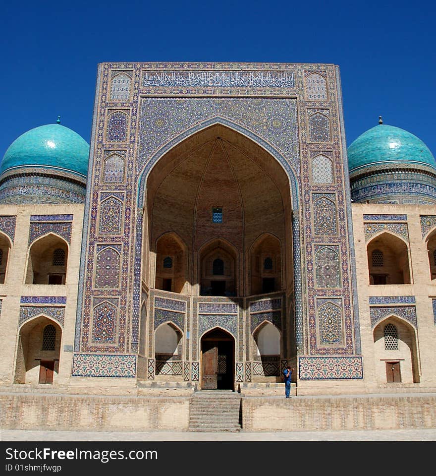 Mir I Arab Medressa at Kalyan Mosque complex in Buchara. Mir I Arab Medressa at Kalyan Mosque complex in Buchara