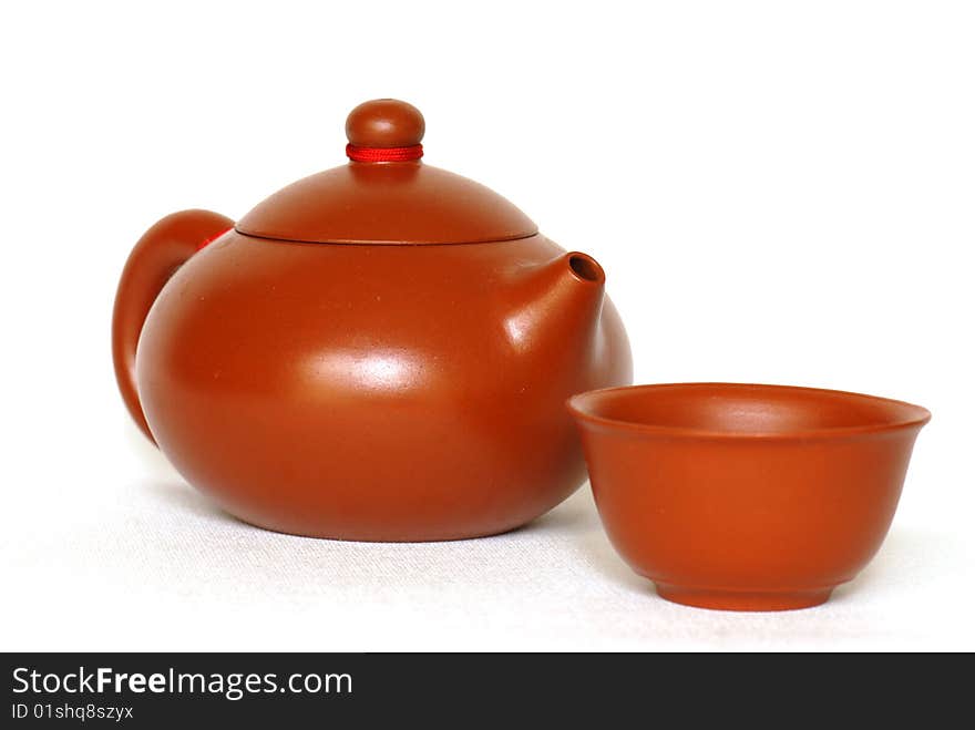 Teapot and teacup